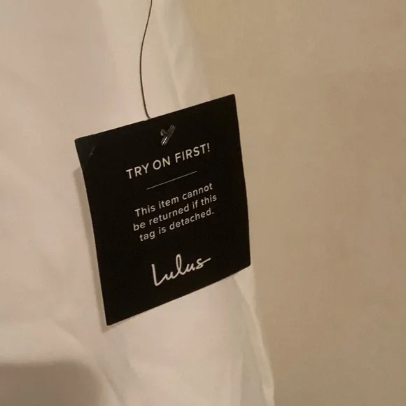 Lulu's White Tie-Shoulder Mini Dress - Picture 12 of 14